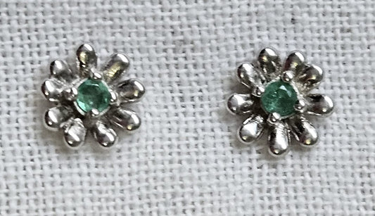 Topos de Flor en Plata y Esmeraldas Naturales