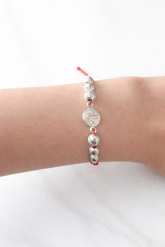 Pulsera Tejida Plata ley 925